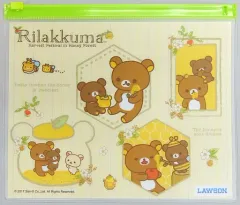 【中古】バッグ(キャラクター) 集合(ファスナー緑) スライダーポーチ 「リラックマ×ローソン 2017年 秋のリラックマフェア」 対象商品購入特典