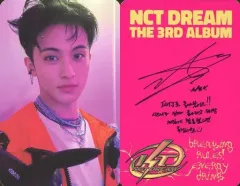 【中古】コレクションカード(男性) NCT DREAM/マーク(MARK)/裏面ピンク・印刷サイン・メッセージ入り/CD「ISTJ」(Poster Ver.)封入フォトカード