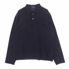 COMME des GARCONS HOMME コムデギャルソンオム ポロシャツ AD2007 HT-T034 ヨーク切替 バイアスストライプ 長袖 ポロシャツ ブラック系 XS【中古】のサムネイル