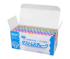 新品 日本理化学 ダストレスチョーク 6色 DCC-72-6C