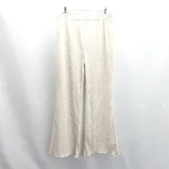 ◇ Θ◎●未使用● classicalelf クラシカルエルフ ウエストゴム プリーツ イージーパンツ サイズXL ベージュ レディース E  【1503310001402】