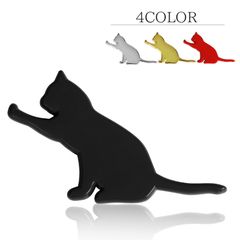 車用 ステッカー 3D 猫 ねこ キャット 可愛い かわいい 立体 シール おしゃれ かっこいい メタル 合金 車 バイク カー用品