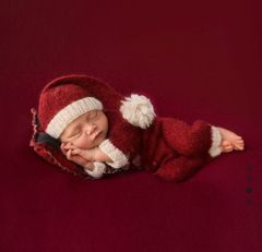 韓国子供服　ベビー　クリスマス　サンタ　ニューボーンフォト　新生児　60 70