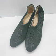 ◇ MouRINGUe ムラング シンプル カジュアル ラメ シューズ サイズ23.0 ブラック系 レディース E  【1405140014952】