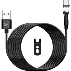 クマザキエイム　pitaRaku 超楽ピタッ スマホ充電ケーブル　ブラック 2m 【Type-C 対応】 PR-C020K