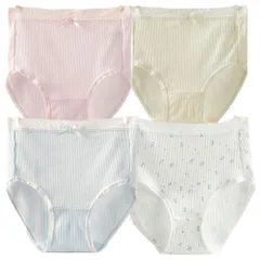 [福袋] LL,3L 綿ショーツ 大寸パステルカラー 無地 花柄 ４枚セット