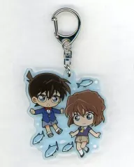 【中古】キーホルダー 【シークレット2】 江戸川コナン＆灰原哀 「リアル脱出ゲーム×名探偵コナン 黒鉄の海中研究所からの脱出 アクリルキーホルダー」