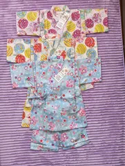 甚平　キッズ　女児　夏祭り　夏休み　サイズ　110　120　130　新品　未使用品