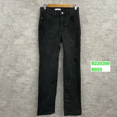 Lee リー デニムジーンズパンツ ブラック レディース CLASSIC ストレート ジップフライ 6 MEDIUM 実寸W28in 3505208 USA 海外輸入 古着 R220309-N025