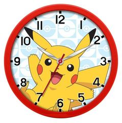 ポケットモンスター ポケモン ピカチュウ 壁掛け時計 電池式 動作確認