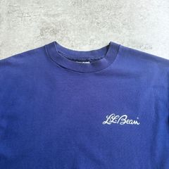 80s USA製 L.L.Bean Vintage Logo T-shirt  エルエルビーン 筆記体ロゴ Tシャツ TEE