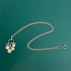 MIKIMOTO ミキモト アコヤ真珠 パール 約5.0mm～6.5mm シルバー ネックレス 1個
