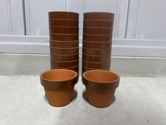 植木鉢　素焼き　3号　20点セット　小品盆栽　観葉植物　多肉植物　山野草　草花　花　サボテン　雑木　ガーデニング　深鉢　鉢　盆栽鉢