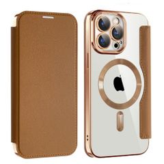 iPhoneケース iPhone16 16Pro 16ProMax 16Plus magsafe 手帳型 Pro Max プロ マックス スマホ 携帯 アイフォン アイホン カバー 耐衝撃 おしゃれ 韓国 カメラ保護 ブラウン359