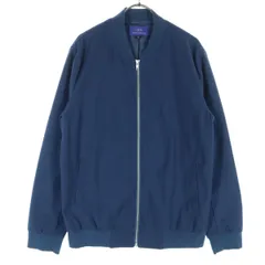 美品 ITEMS URBAN RESEARCH アイテムズアーバンリサーチ 長袖 ジップジャケット 40 ネイビー メンズ 古着のサムネイル