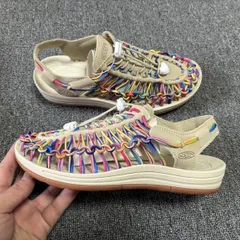 【人気 美品】 KEEN キーン UNEEK コーエン ファッション 男女兼用 靴 サンダル ミュール アウトドアシューズサンダル メンズ レディース  迷彩レッド