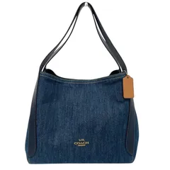 レア色　COACH　コーチ　ハドリーホーボー　ブルーレザー トートバッグ レア色 COACH コーチ ハドリーホーボー ブルーレザー トート