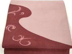 平和屋着物●綴れ　八寸名古屋帯　手織　光琳水文　正絹　逸品　CAAX9589yk