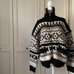 @　ビューティーアンドユース BEAUTY&YOUTH　ユナイテッドアローズ UNITED ARROWS 総柄 ニット カーディガン アウター ニット お呼ばれ　デート　オフィスカジュアル　食事会