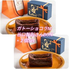 【2個セット】絵本作家谷口智則さん描き下ろしBOX・小麦粉不使用ガトーショコラM