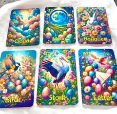 【正規品ルノルマンカード】キュート＆カラフル✨カード53枚✨イースターのデッキ 正規品ルノルマンカード】キュート＆カラフル✨カード53枚✨イースター