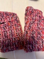 ハンドウォーマー【ゆびなし手袋・普通サイズ】【手編み手袋】