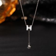 HERMES Hキューブ ネックレス ピンクゴールドノベルティ - メルカリ