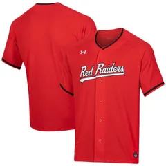 【送料無料】 アンダーアーマー メンズ Tシャツ トップス Men's Under Armour Red Texas Tech Red Raiders Softball V-Neck Jersey Txt Red