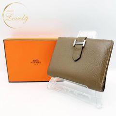 新品同然】エルメス シャニエール コンパクト 三つ折り財布 エトゥープ 