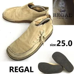 REGAL/リーガル★デザートブーツ/スエードショートブーツ【25.0/beige/ベージュ】クレープソール//Leather/Dress shoes/boots◆bB-174<sale>