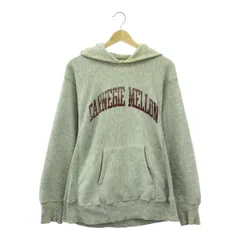 USA製　80's　ビンテージモデル　CHAMPION　チャンピオン　プルオーバーパーカー　Lサイズ　REVERSE　WEAVE　リバースウィーブ　CARNEGIE　MELLON　アーチロゴ　グレー