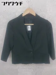 ◇ allureville アルアバイル シングル 1B 長袖 テーラードジャケット サイズ2 ブラック レディース 【中古】 【1002798484887】のサムネイル