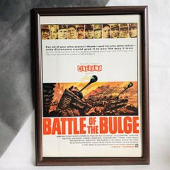 『BATTLE OF THE BULGE 』　ビンテージ広告　フレーム付ポスター