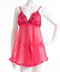 夢展望公式 [新品未使用] ベビードールキャミ×パンツ [ピンク] 他カラー別ページ有 diablebaiser アンダーウェア アンダーウェア 535601-01