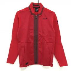 【新品】オークリー 切替ジャケット レッド 袖ニット 吸汗速乾  メンズ M ゴルフウェア Oakley