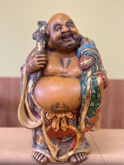 置物　七福神　布袋尊　木彫り