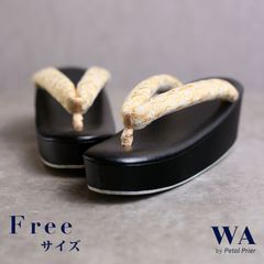 草履 新品・未使用 うれしづくし 着物 カジュアル 小紋 紬  洒落着 振袖 ブラック 黒 ベージュ 幾何学模様 Fサイズ フリーサイズ Z-170