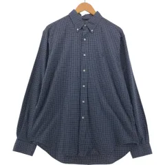 古着 ラルフローレン Ralph Lauren POLO by Ralph Lauren CLASSIC FIT 長袖 ボタンダウンチェックシャツ メンズL相当/eaa555119