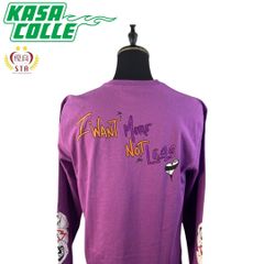 【CHROME HEARTS】 クロムハーツ MATTY BOY PPO I WANT MORE NOT LESS LS T-SHIRT PURPLE ロンT