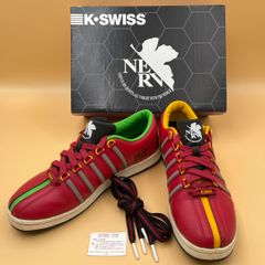 【26cm】K-SWISS ケースイス エヴァンゲリオン コラボ スニーカー/THE CLASSICS クラシックス/新世紀 ヱヴァンゲリヲン 2号機 アスカ/ローカット シューズ/02870629/替え紐付/ 服飾 (77-2025-0624-KO-008)
