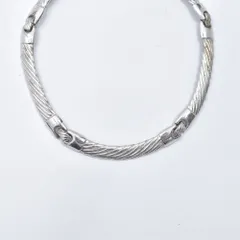 Monet モネ シルバーチェーン モダンデザイン ネックレス チョーカー 首飾り アクセサリー ヴィンテージ シルバー ビンテージ ユニセックスデザイン