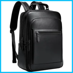 タウンリュック カジュアルリュック 通勤 バッグ リュックサック 通学 PUレザー 出張 多機能 人気 バックパック 軽量 おしゃれ 防水 A4 ビジネスリュック メンズ 15.6インチノート リュック PC対応 [Bahoes]
