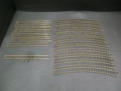 中古品 シノハラ HOゲージ 20本セット 直線レール×8 曲線レール×12