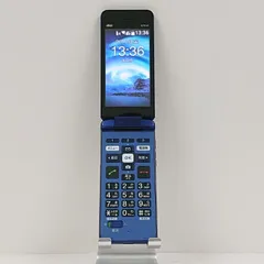 【美品】au かんたん携帯KYF41 ブルー 付属品付き KYOCERA KYF41 かんたんケータイ ロイヤルブルー SIMフリー 中古