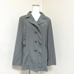 PISANO レディース テーラードジャケット シングルジャケット 花粉対策 撥水 玉虫色 モスグリーン L　