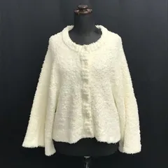 新古品★ジェラートピケ/gelato pique★もこもこカーディガン/ルームウェア【レディースF/アイボリー/白】ジェラピケ/Jacket◆sBH547<sale>