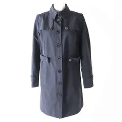 美品△正規品 BURBERRY LONDON バーバリー ロンドン レディース 裏地一部ノバチェック柄 サイドベルト付 トレンチコート ブラック 黒 44　e06-st30307-471のサムネイル