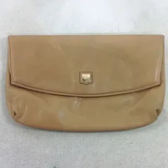 【中古】セリーヌ クラッチバッグ ベージュ×レザー オールド