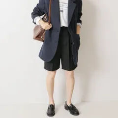 Spick & Span (スピックアンドスパン)  22030200900030 ウールライクショートパンツ レディース ネイビー 36