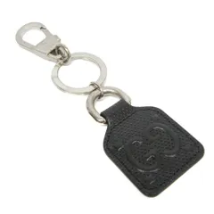 グッチ(Gucci) GGエンボス キーリング キーホルダー (ブラック)